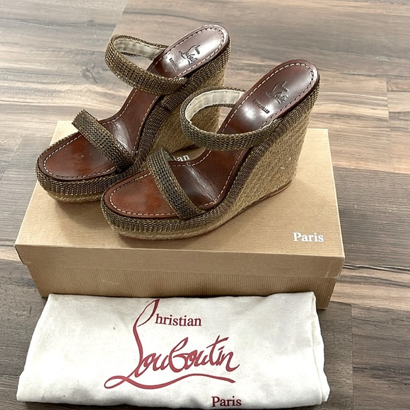 Christian Louboutin Cadena Chain Espadrilles - Picture 1 of 12